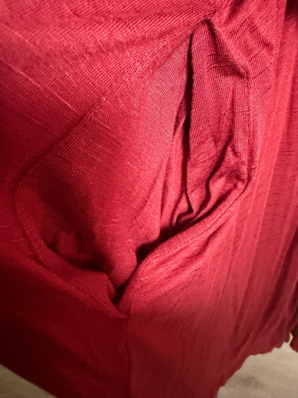 Lane Bryant Burgundy Maxi Dress with Lace Yoke - Picture 7 of 12
